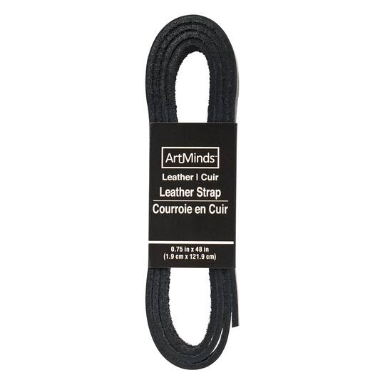 6 Pack: Black Leather Strap by ArtMinds™